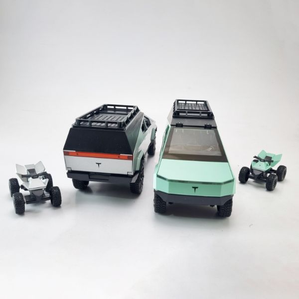 tesla-cybertruck-diecast-model-mobile-kitchen (3) ماکت کلکسیونی تسلا سایبرتراک با جزئیات دقیق
