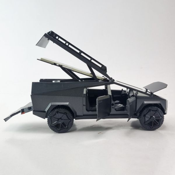 tesla-cybertruck-diecast-model-mobile-kitchen (6) ماکت سایبرتراک با قابلیت باز شدن دربها و آشپزخانه