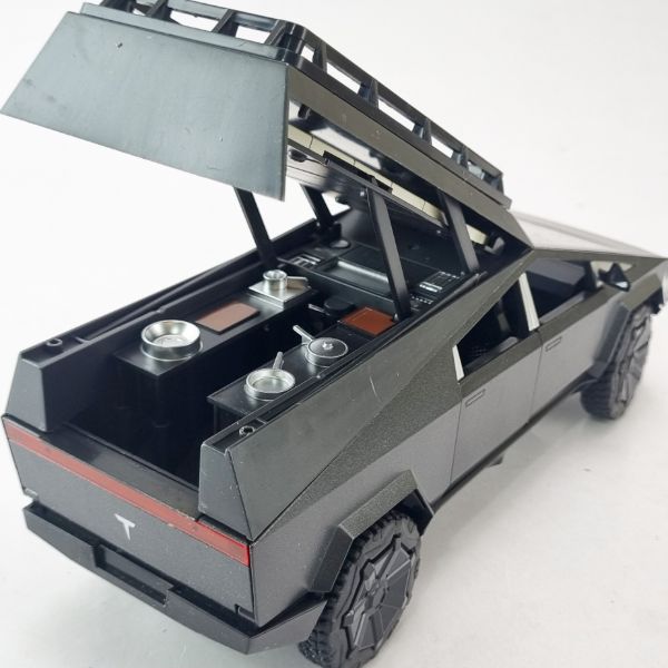 tesla-cybertruck-diecast-model-mobile-kitchen (9) ماکت فلزی تسلا سایبرتراک با آشپزخانه سیار: